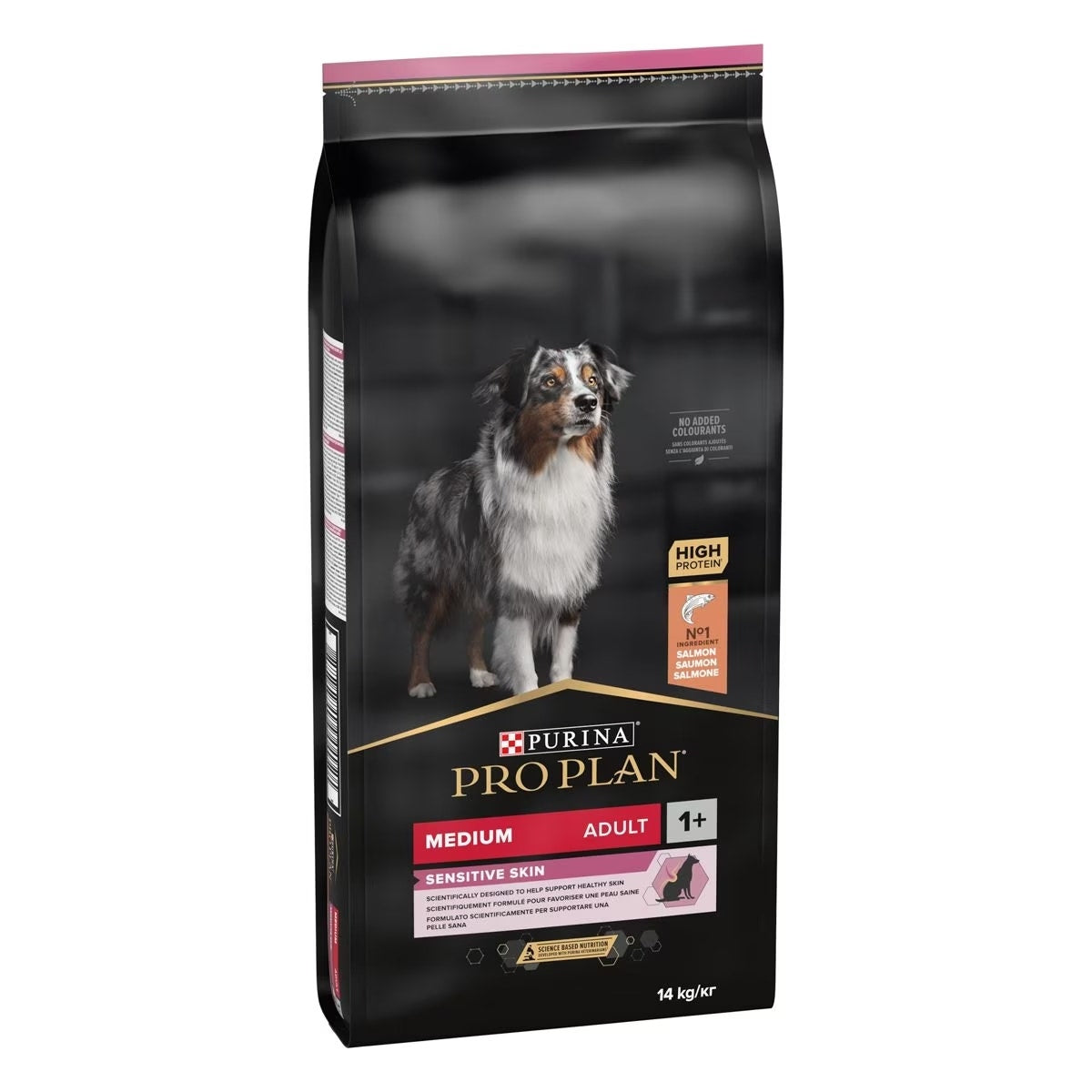 Purina Pro Plan Medium Adult Sensitive Skin Cibo Secco Con Salmone Cani Adulti Taglia Media Sacco 14 kg-2