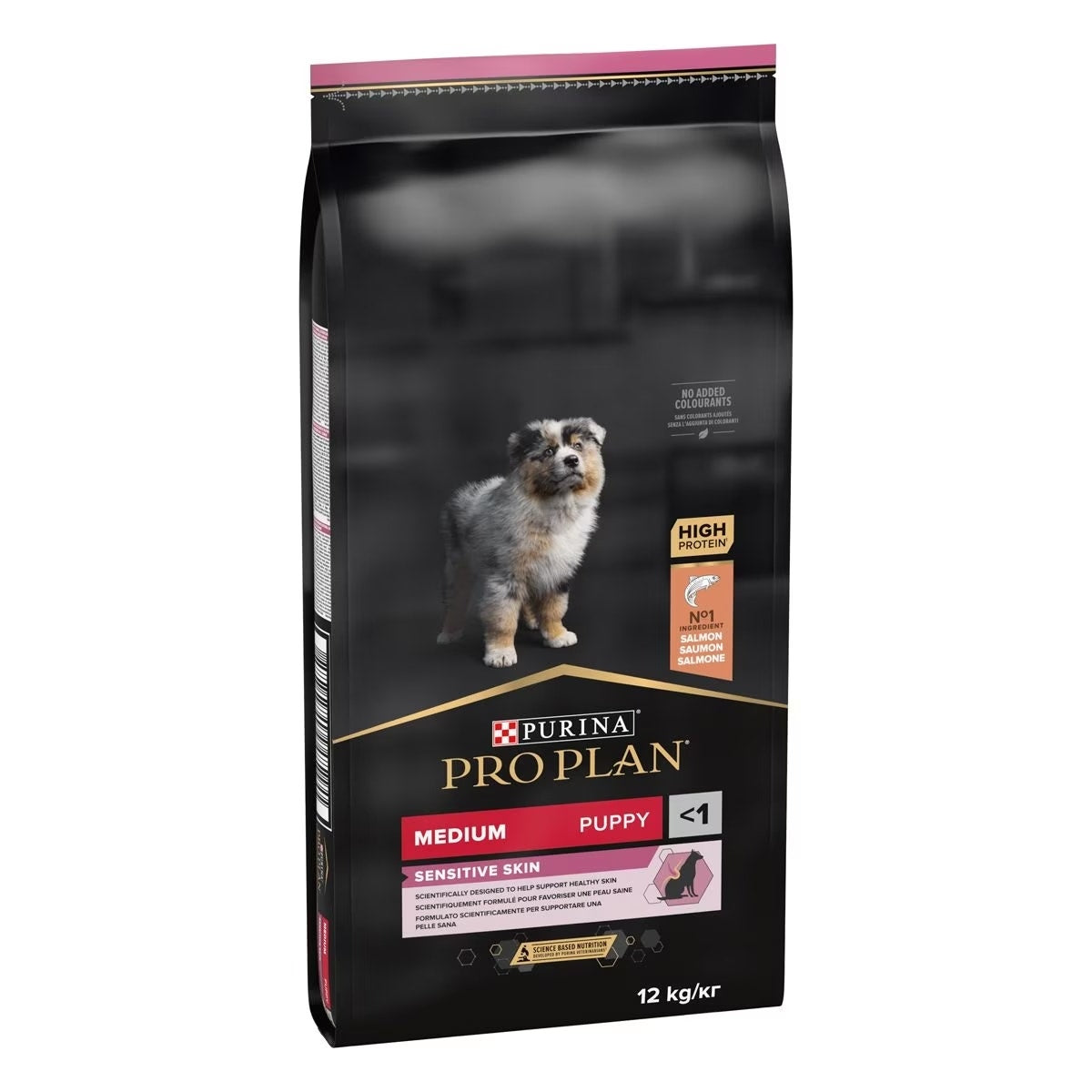 Purina Pro Plan Medium Puppy Sensitive Skin Cibo Secco Con Salmone Per Cuccioli Taglia Media Sacco 12 kg-2