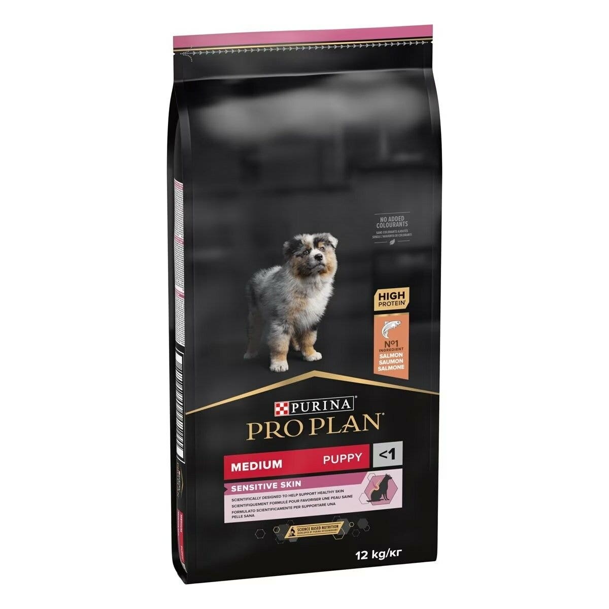 Purina Pro Plan Medium Puppy Sensitive Skin Cibo Secco Con Salmone Per Cuccioli Taglia Media Sacco 12 kg-3