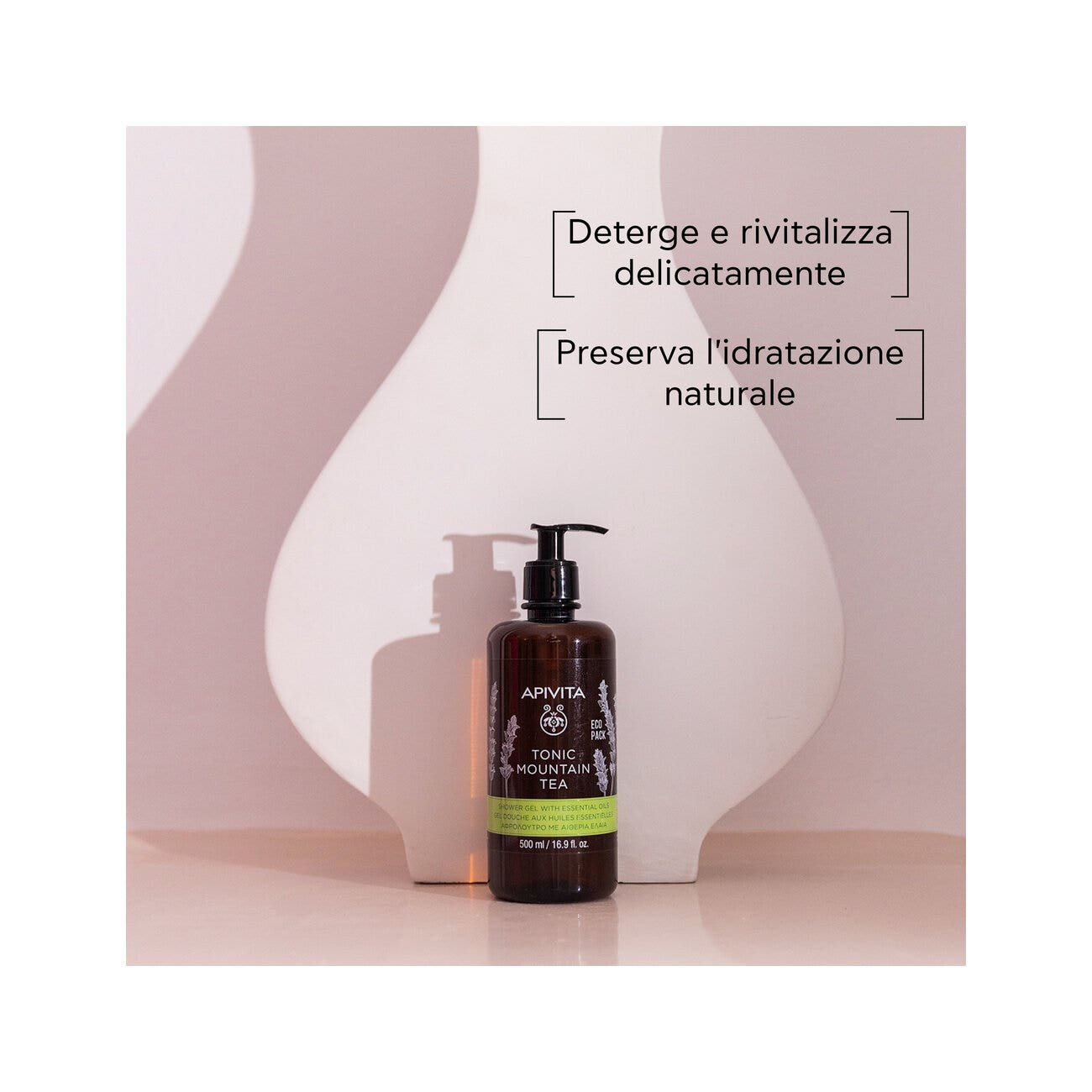 Apivita Gel Doccia Rivitalizzante Tè Di Montagna 500ml-4