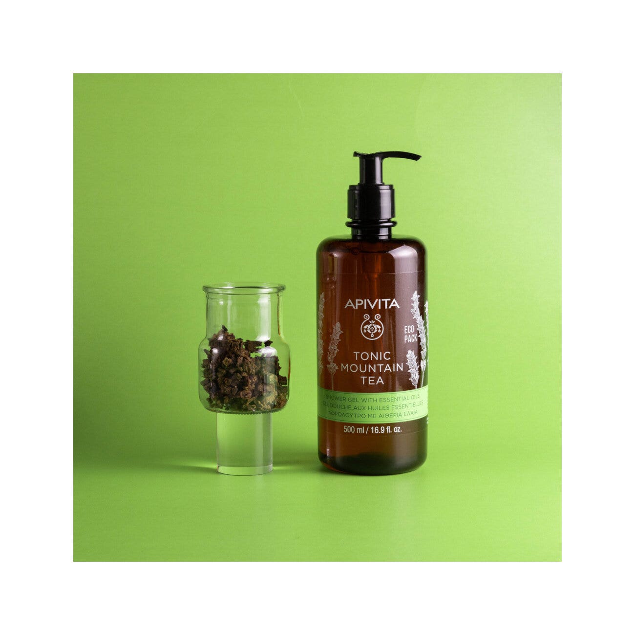Apivita Gel Doccia Rivitalizzante Tè Di Montagna 500ml-8