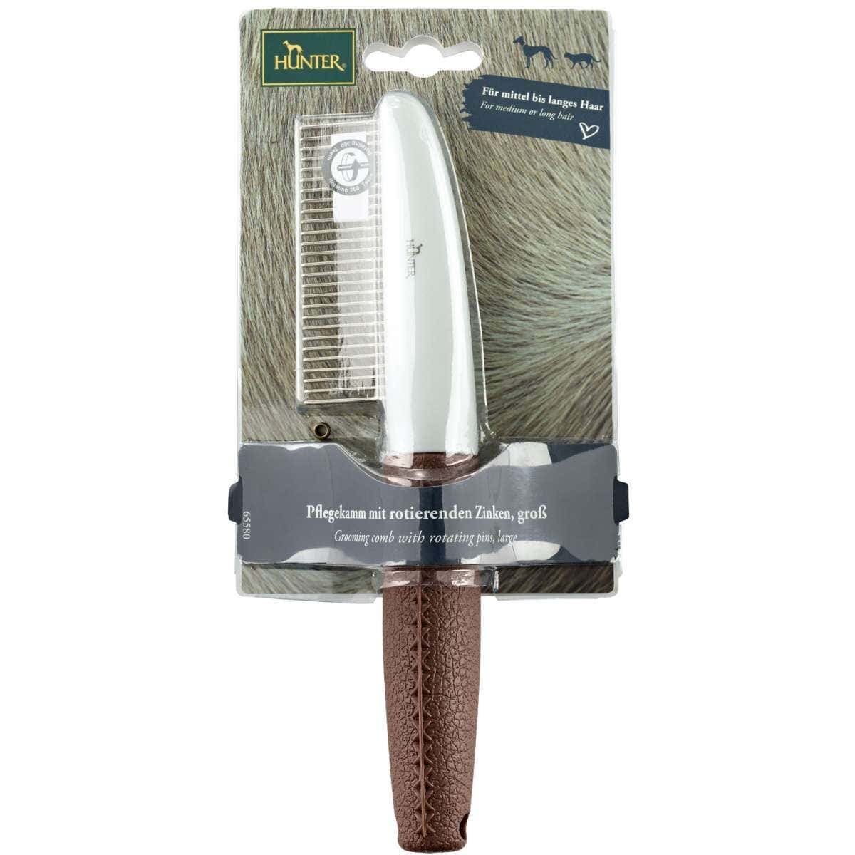 Hunter Pettine Toelettatura Con Denti Rotanti Grooming Comb/Redating Teeth 1 Spazzola-2