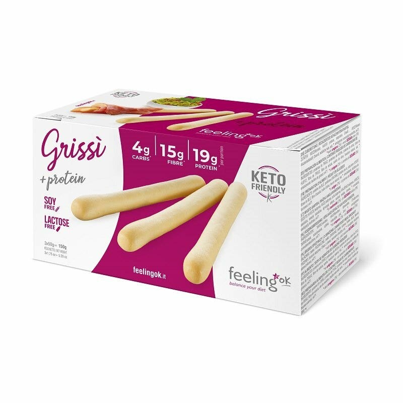 Feeling Ok Grissì +Protein Sesamo 150g-1