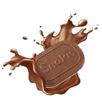 Happy Farm Biscotto Cialda Ripieno di Crema Nocciola - Snakis Nocciola 104 g-0