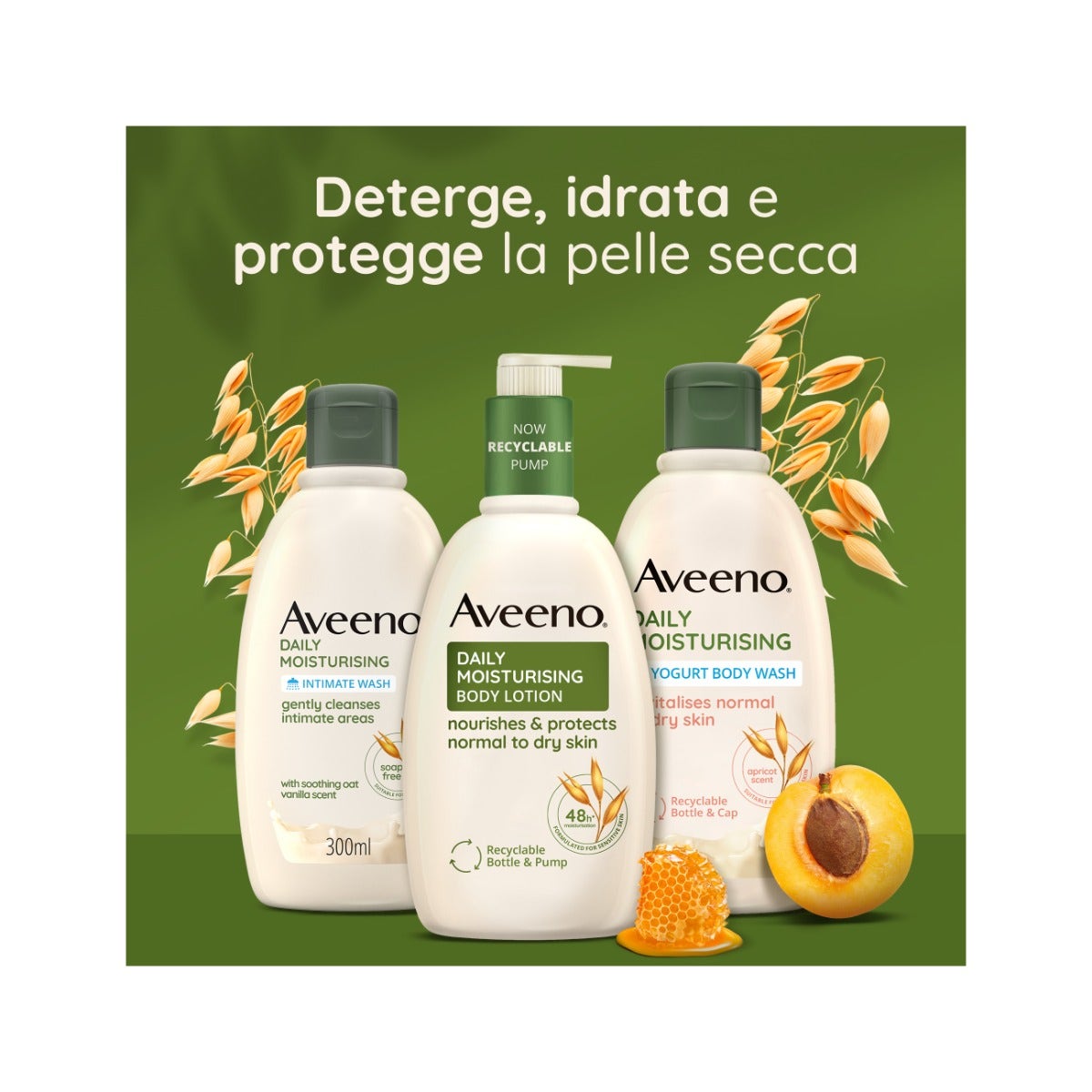Aveeno Daily Moisturising Bagno Doccia Yogurt Albicocca Miele 300ml-22