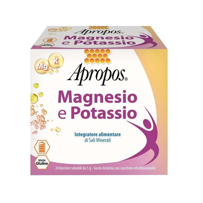 Apropos Magnesio Potassio 24 Bustine Gusto Arancia-2