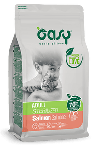 Oasy Dry Gatto Adult Sterilizzato Salmone Sacco 1,5kg-1