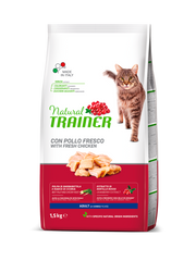 Natural Trainer Crocchette Pollo Fresco Per Gatti Adulti Sacco 1,5kg-1