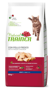 Natural Trainer Crocchette Pollo Fresco Per Gatti Adulti Sacco 10kg-1