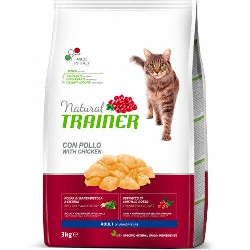 Natural Trainer Crocchette Al Pollo Per Gatti Adulti Sacco 3kg-2