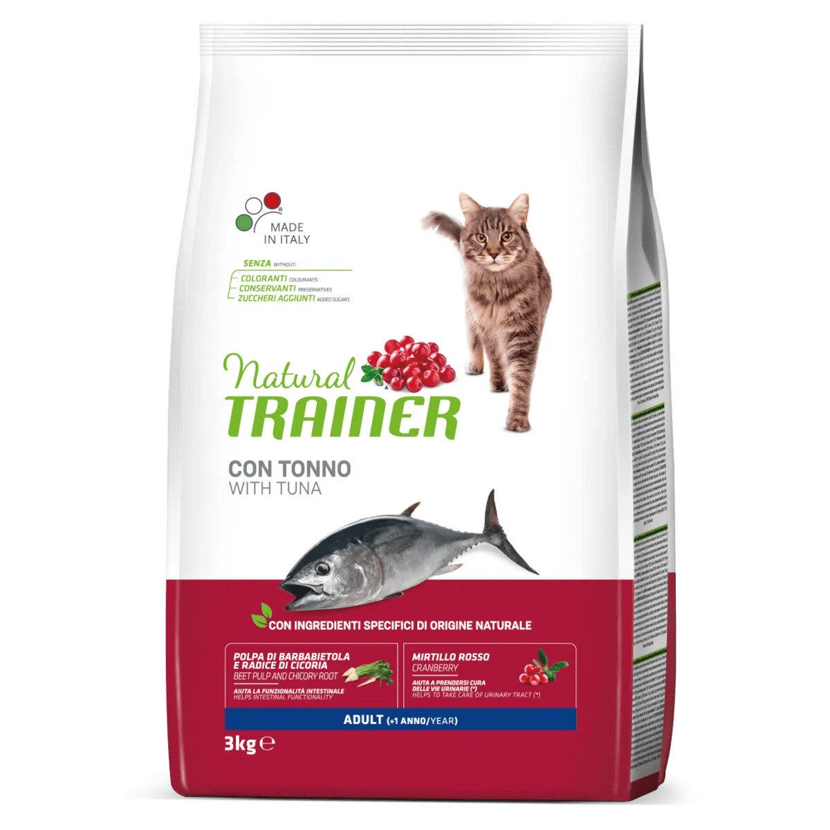 Natural Trainer Adult Con Tonno Per Gatti Adulti 3kg-1