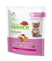 Natural Trainer Kitten Crocchette Con Salmone Per Gatti Cuccioli Sacco 300g-1