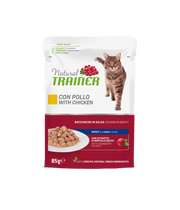 Natural Trainer Cibo Umido Al Pollo Per Gatti Adulti Busta 85g-1