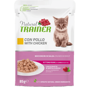 Natural Trainer Kitten&Young Bocconcini Di Pollo In Salsa Per Gattini 85g-1
