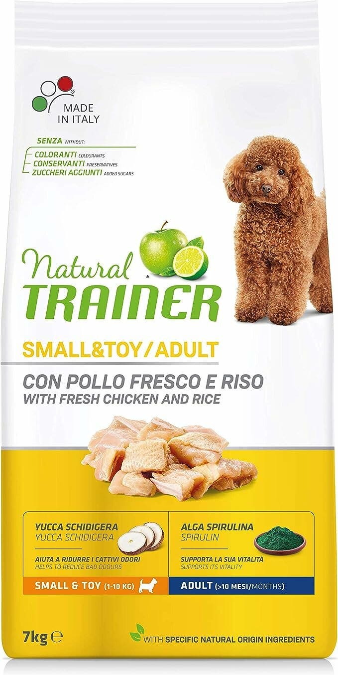 Natural Trainer Crocchette Pollo Cane Adult Small & Toy 7Kg-1
