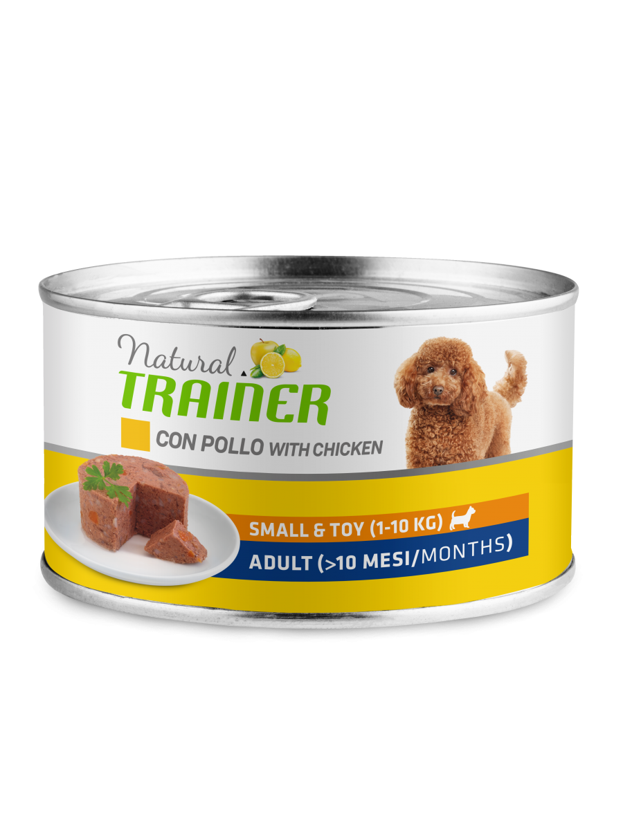 Natural Trainer Cibo Umido Pollo Per Cani Adulti Taglia Piccola Lattina 150g-1