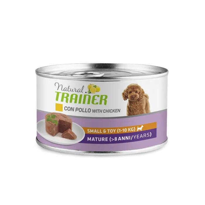Natural Trainer Maintenance Mature Con Pollo Cani Adulti Taglia Mini Lattina 150g-2
