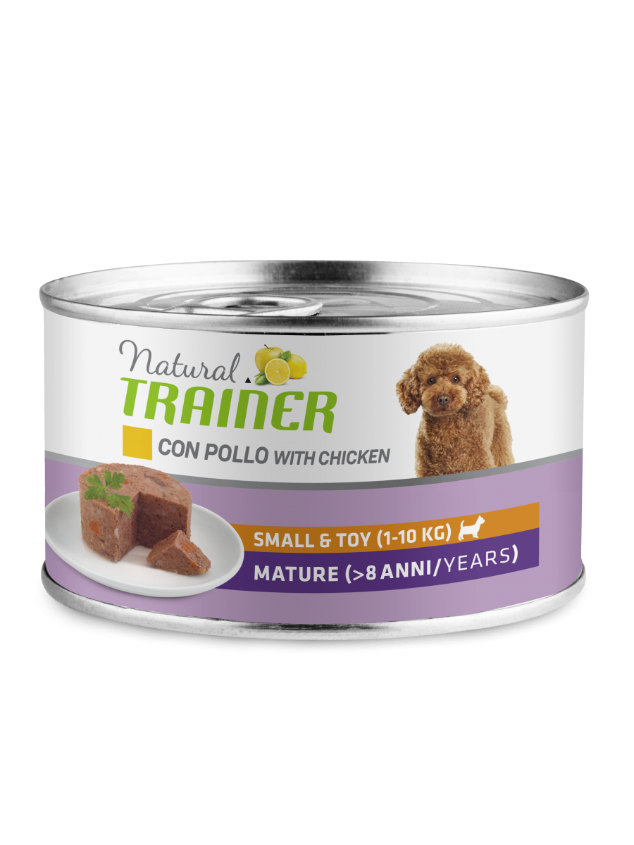 Natural Trainer Maintenance Mature Con Pollo Cani Adulti Taglia Mini Lattina 150g-1
