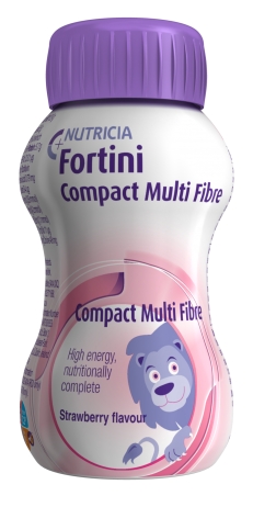 Nutricia Fortini Compact Multi Fibre Gusto Fragola 4x125g-1