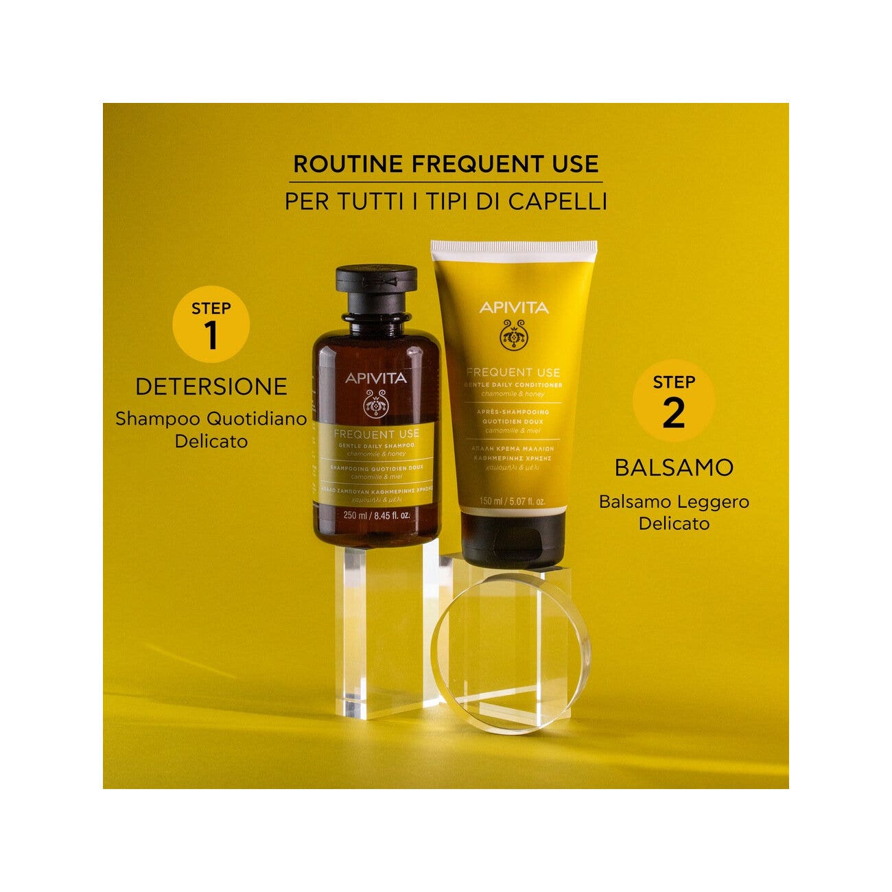 Apivita Shampoo Delicato Uso Frequente Miele/Camomilla 250ml-4