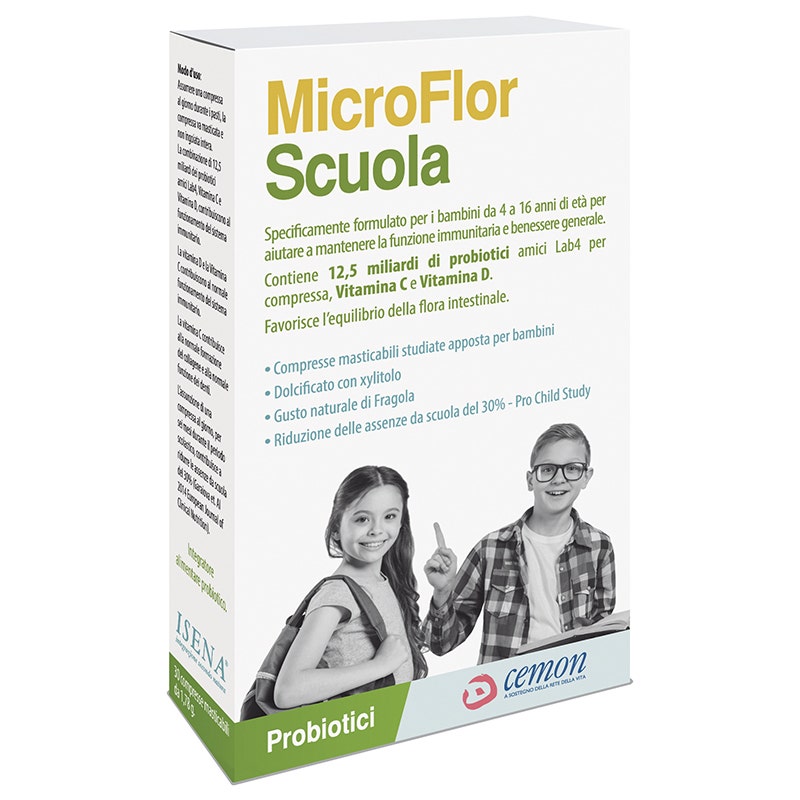 Microflor Scuola 30 Capsule Masticabili  - 3