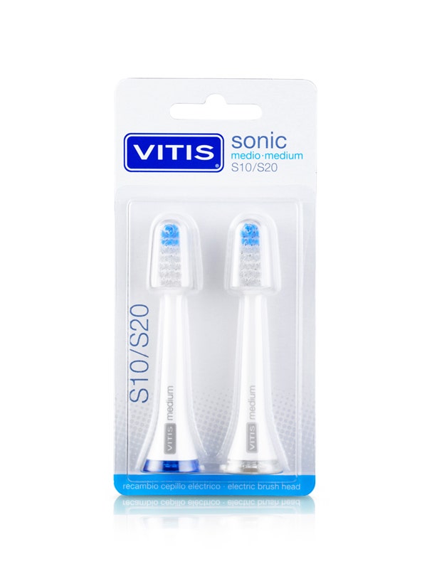 Vitis Sonic S10/S20 Testina Ricambio Medium 2 Pezzi-2