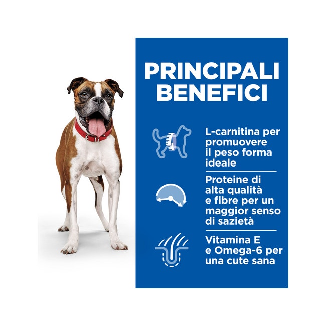 Hill's Science Plan Light Crocchette Pollo Per Cani Taglia Media 12kg-2