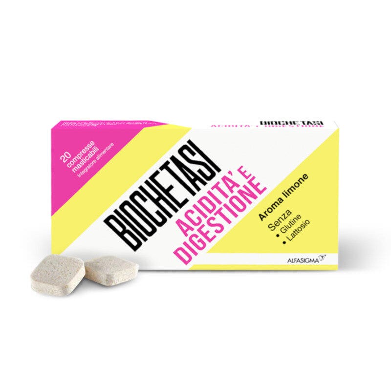 Biochetasi Digestione Acidita' 20 Compresse Masticabili-13