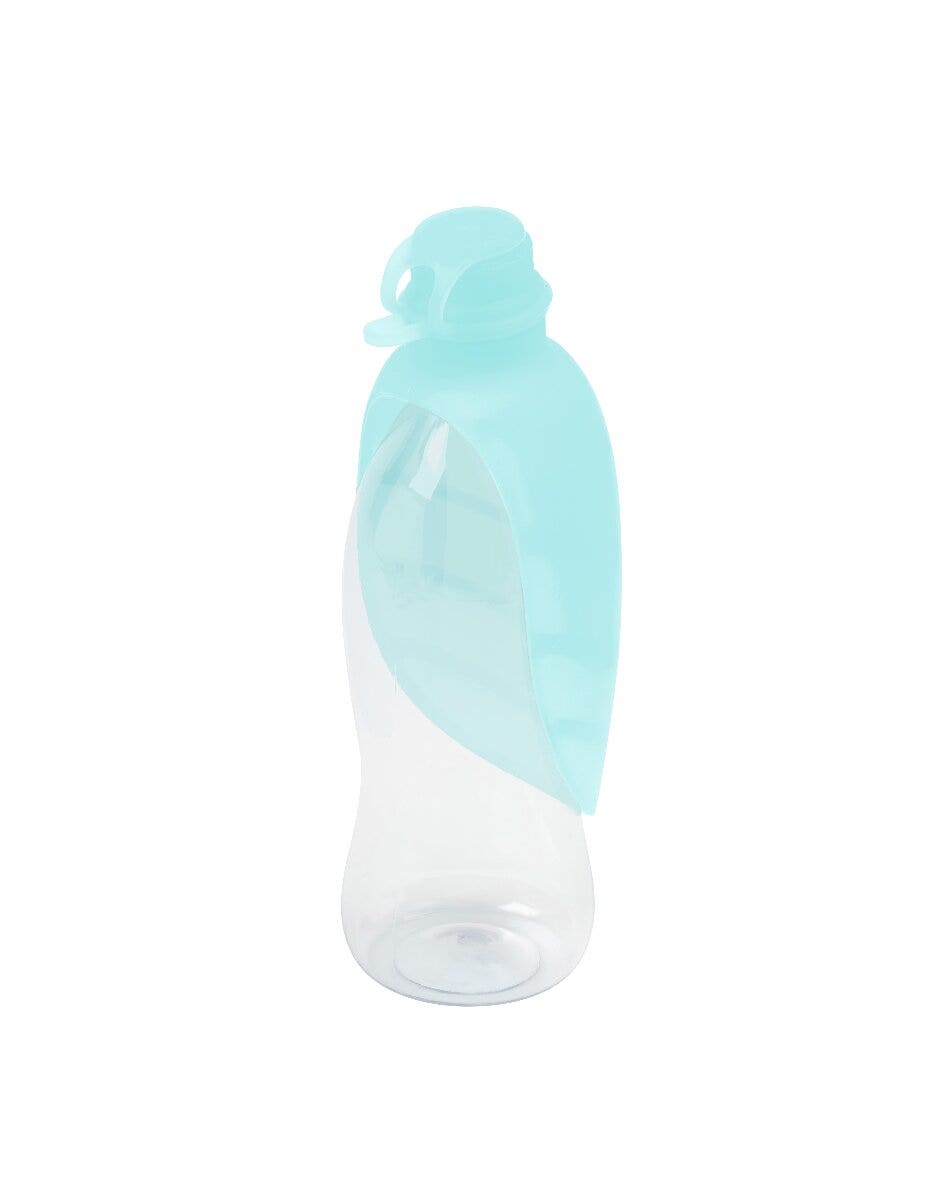 United Pets Leaf Dispenser Acqua Da Viaggio Silicone Colore Verde Acqua Per Cani-1