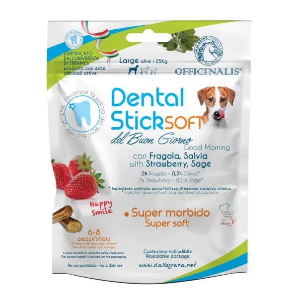 PuroNatura Dental Stick Soft Buongiorno Cani Taglia Grande 6/8 Pezzi-2