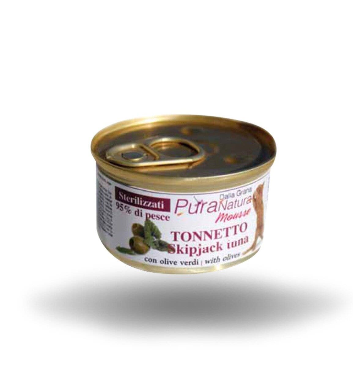 PuraNatura Tonno E Olive Cibo Umido Gatti Adulti Scatoletta 85g-2