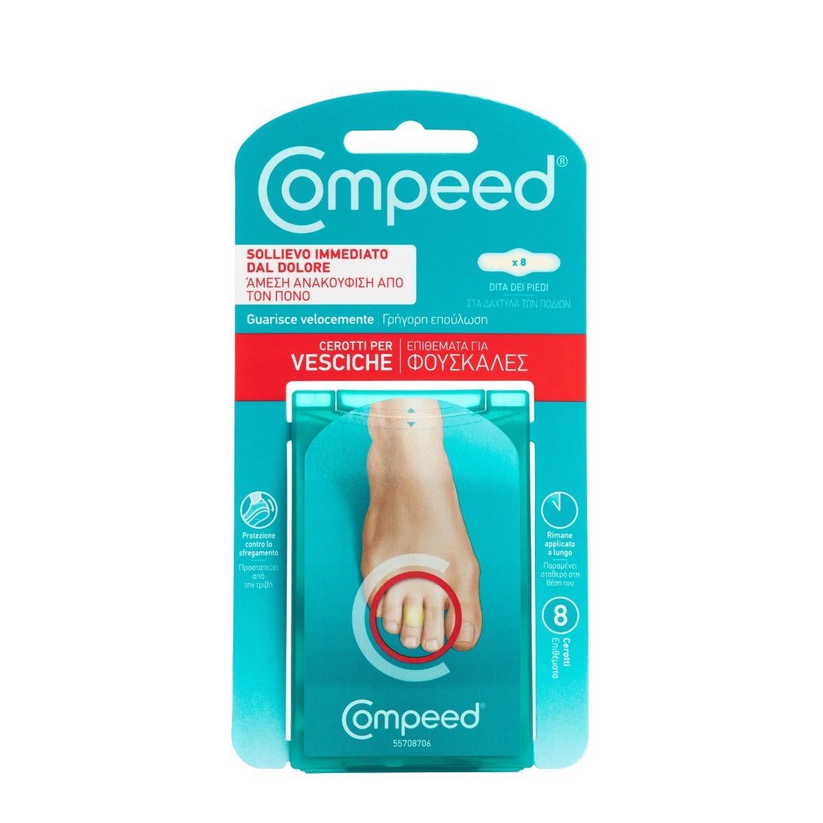 Compeed Cerotti Vesciche Dita/Piedi 8 Pezzi-3