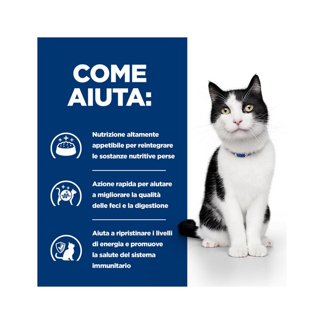 Hill's Prescription Diet Gastrointestinal Biome Digestive Fibre Care Crocchette Pollo Gatti Sacco 1,5kg-3