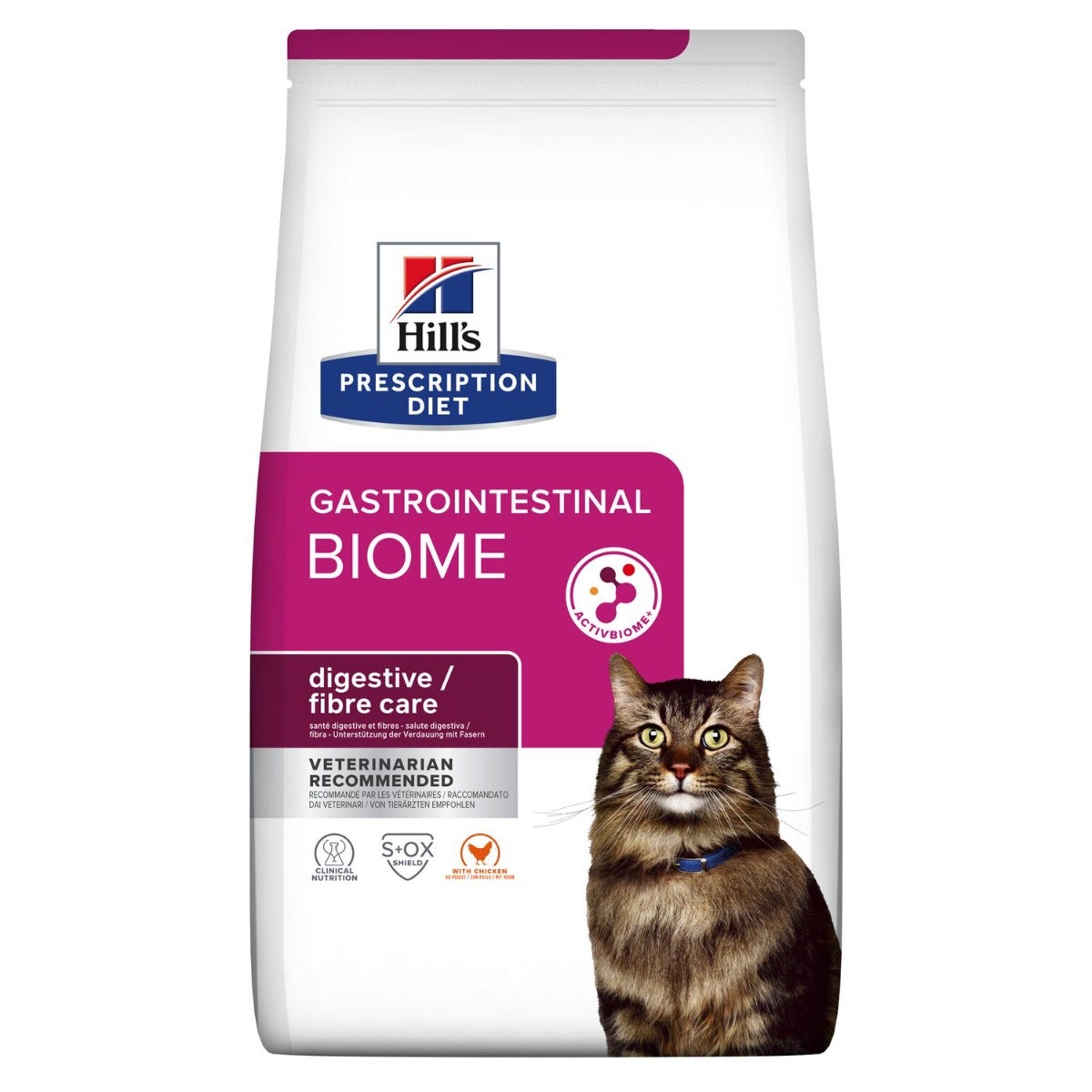 Hill's Prescription Diet Gastrointestinal Biome Digestive Fibre Care Crocchette Pollo Gatti Sacco 1,5kg-1