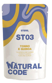 Natural Code ST03 Tonnetto E Mirtilli Gatti Adulti Sterilizzati Busta 70g-1