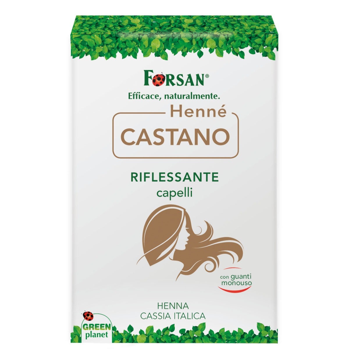 Forsan Hennè Capelli Castano 2 Buste Monodose Da 50g-4