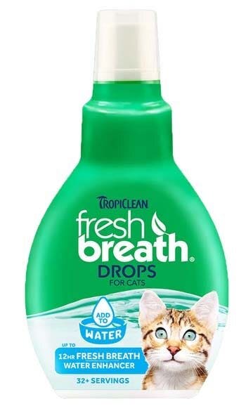 Tropiclean Fresh Breath Drops per Gatto 65ml-2