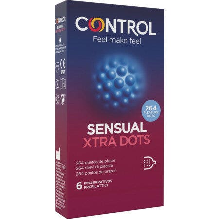 Control Sensual Xtra Dots 6 Preservativi-2