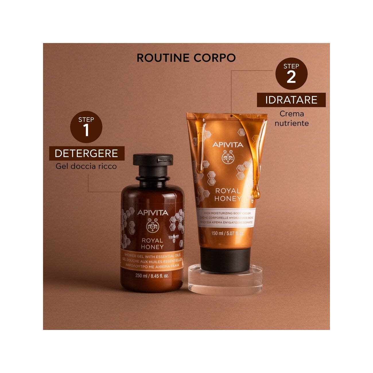 Apivita Gel Doccia Detergente Miele 500ml-7