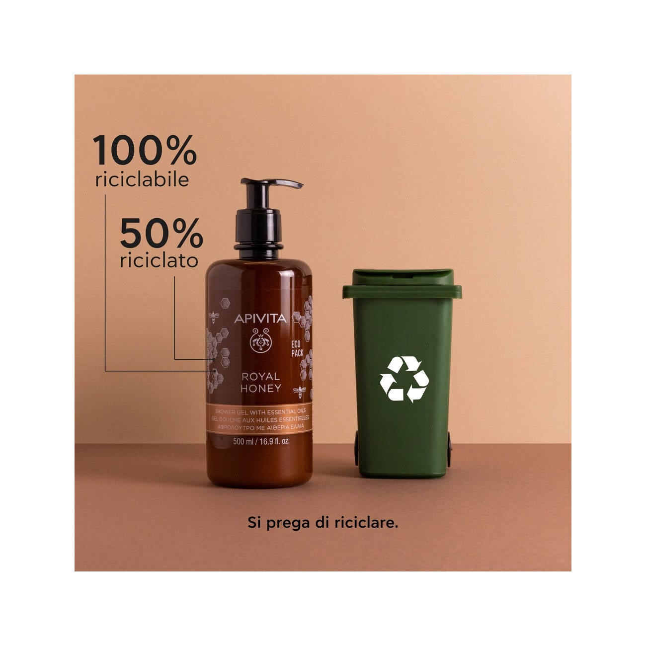 Apivita Gel Doccia Detergente Miele 500ml-10