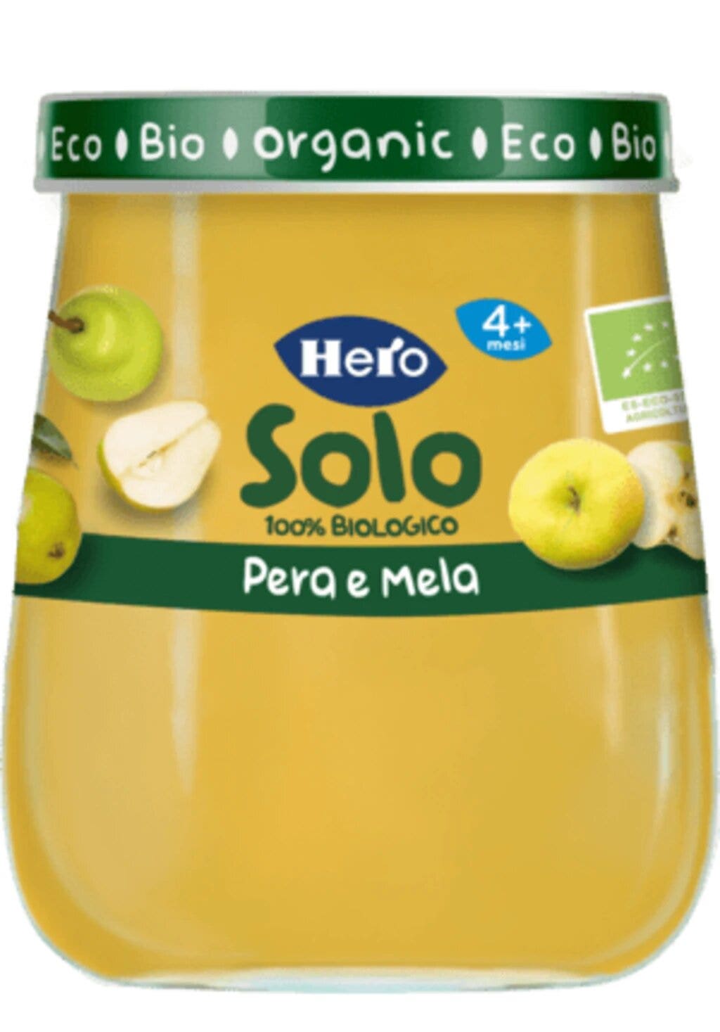 Hero Solo Omogeneizzato Pera E Mela 100% Bio 120g-2