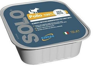 Drn Solo Cibo Umido Con Pollo Cani/Gatti Adulti Vaschetta 100g-2