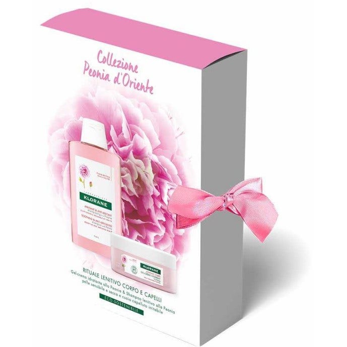 Klorane Cofanetto Peonia D'Oriente Gel Crema Idratante 200ml + Shampoo Peonia 200ml  - 1