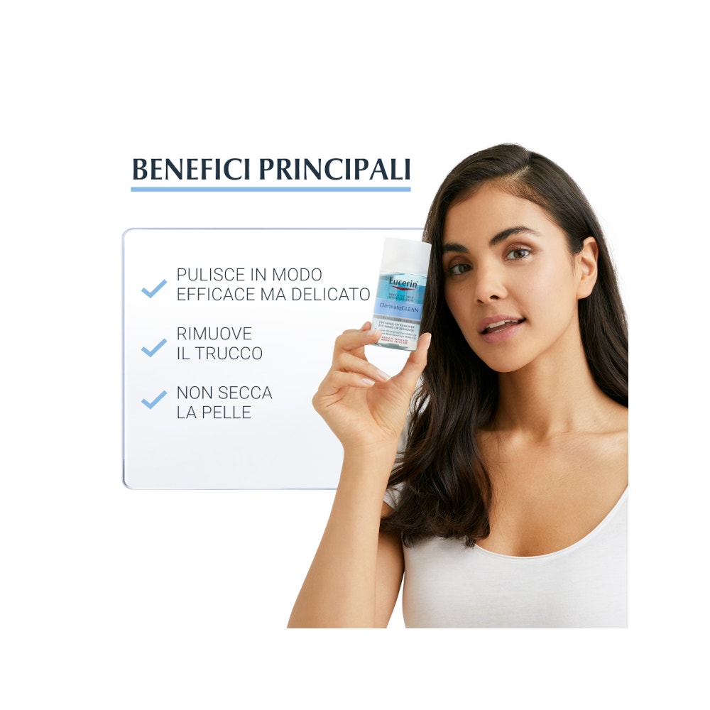 Eucerin Dermatoclean Struccante Occhi Waterproof trattamento 125 ml-4