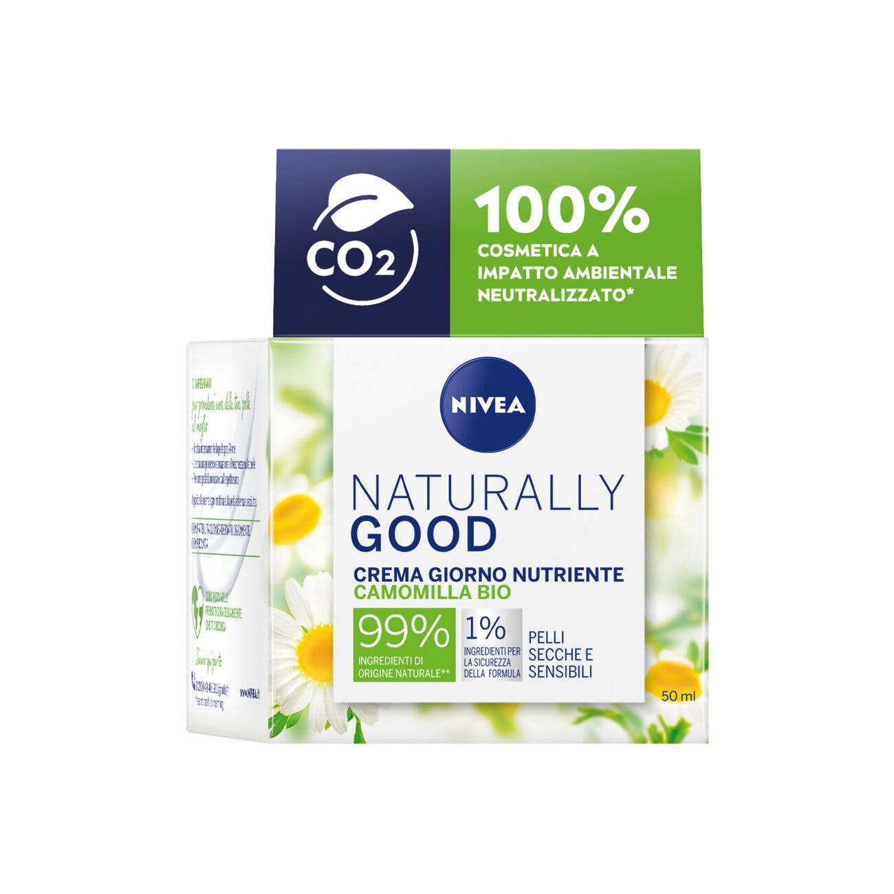 Nivea Naturally Good Crema Giorno Nutriente 50 ml Crema Viso Idratante Per Pelli Secche E Sensibili-0