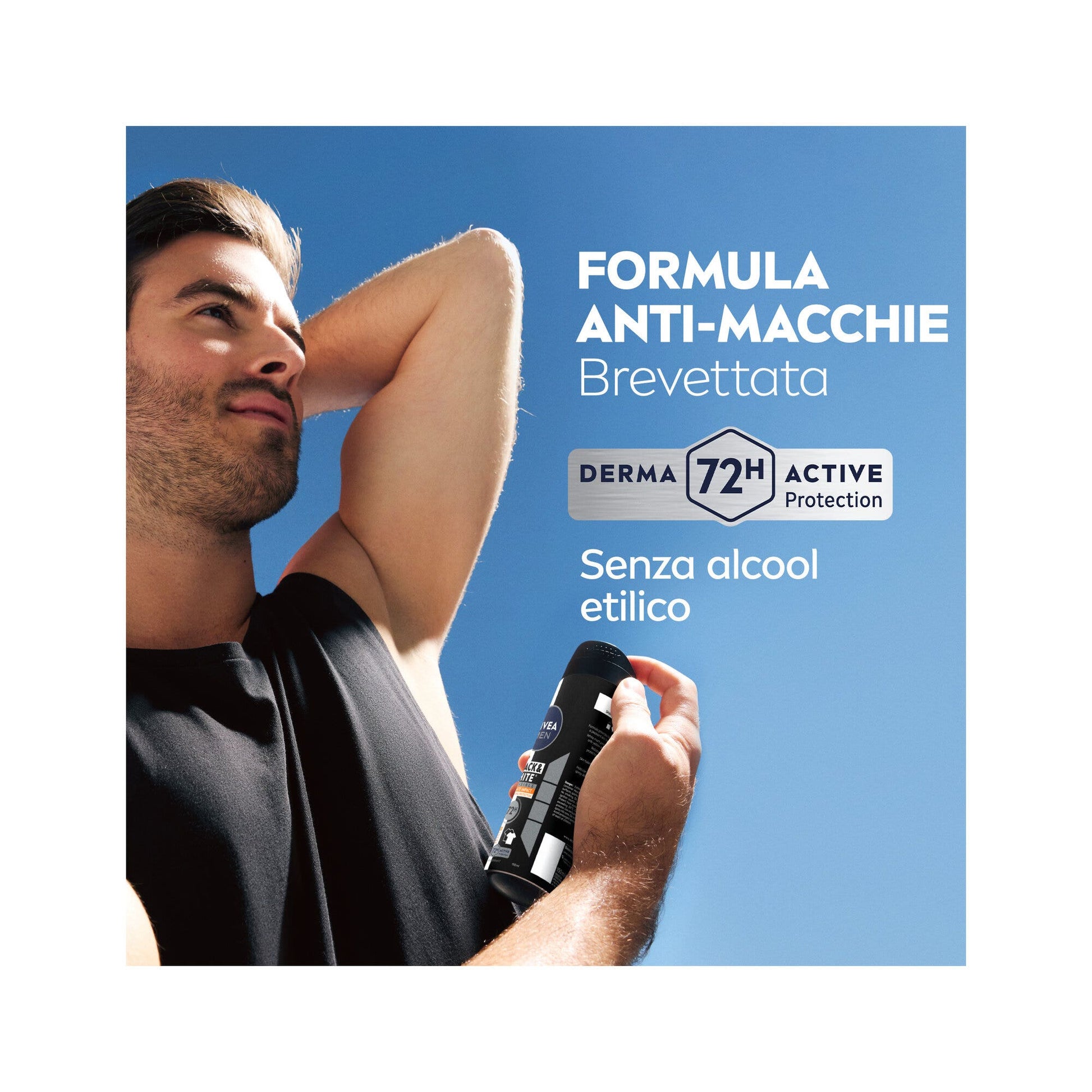 Nivea Men Black & White Invisible Ultimate Impact Spray Deodorante Spray Antitraspirante 125ml-4