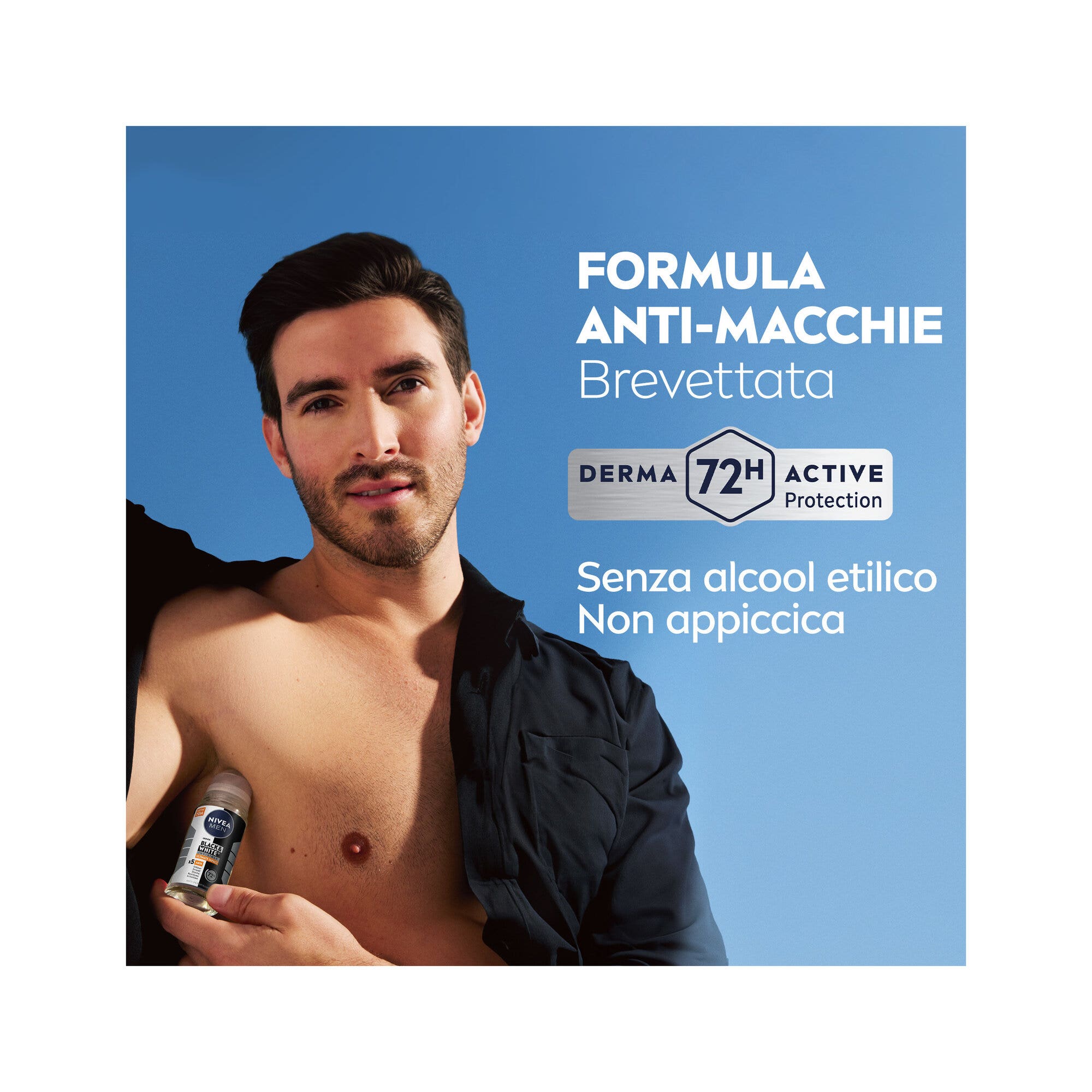 Nivea Men Black&white Invisible Ultimate Impact Roll-on Deodorante Antitraspirante 50ml-4