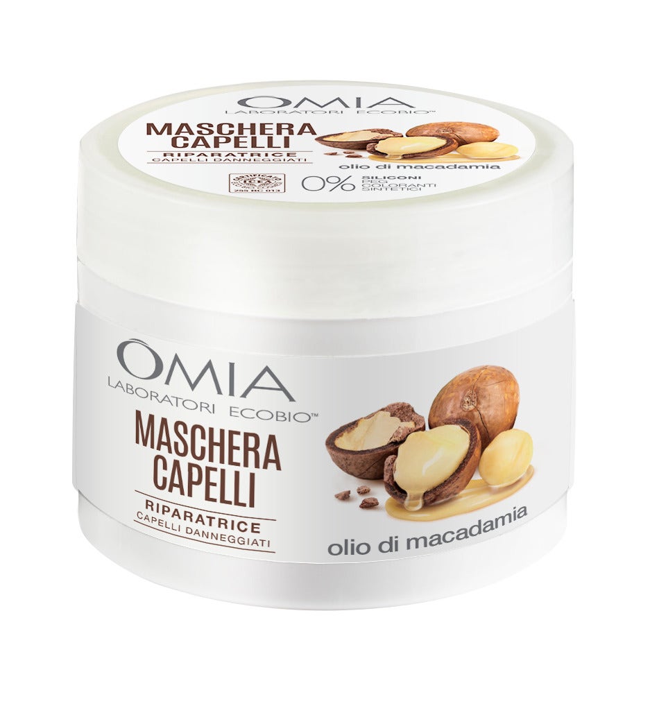 Omia Ecobiologica Maschera Capelli Macadamia 250ml-3