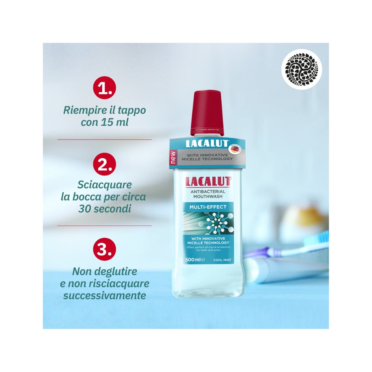 Lacalut Collutorio Micellare Multi-Effect 500ml-5