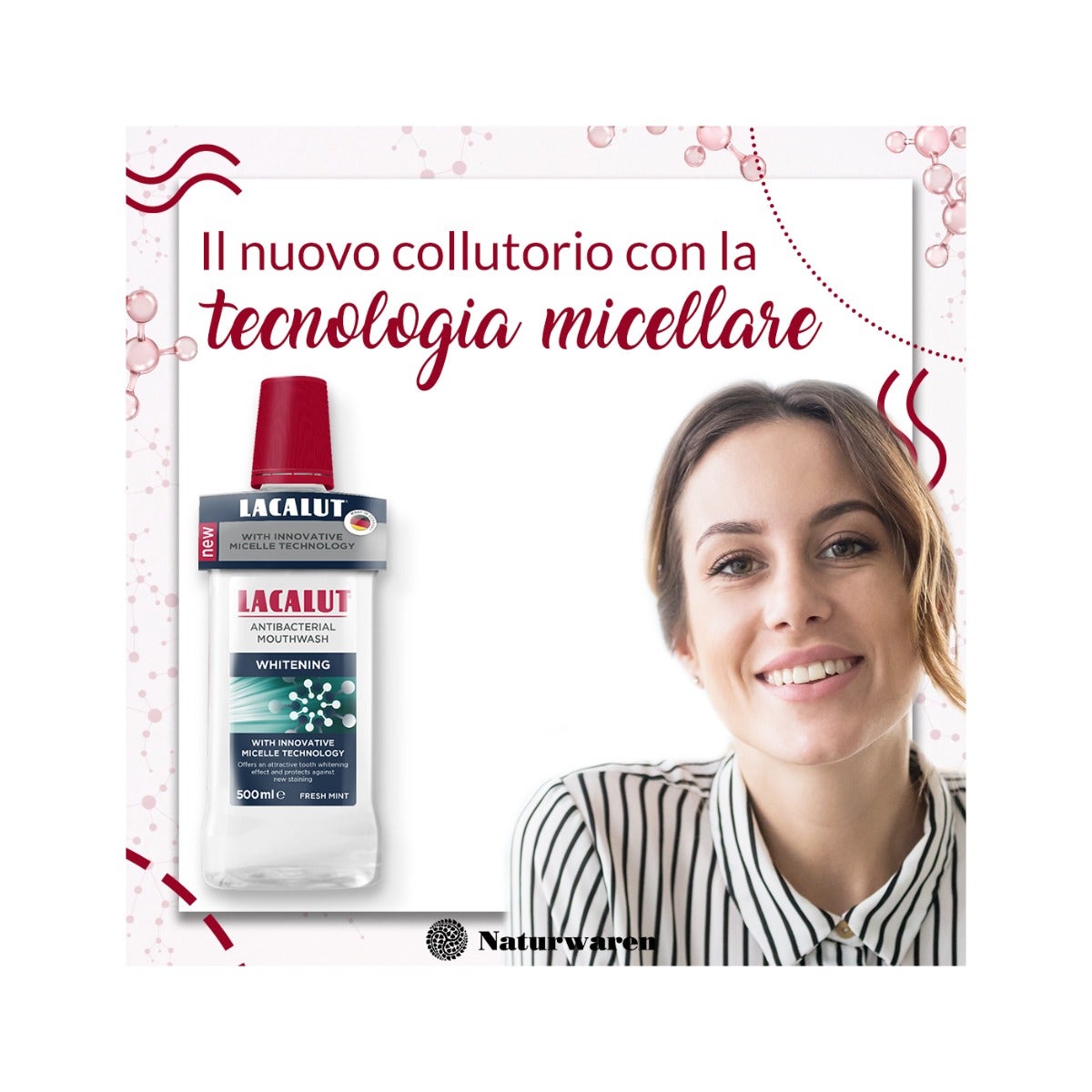 Lacalut Collutorio Micellare Whitening 500ml-5